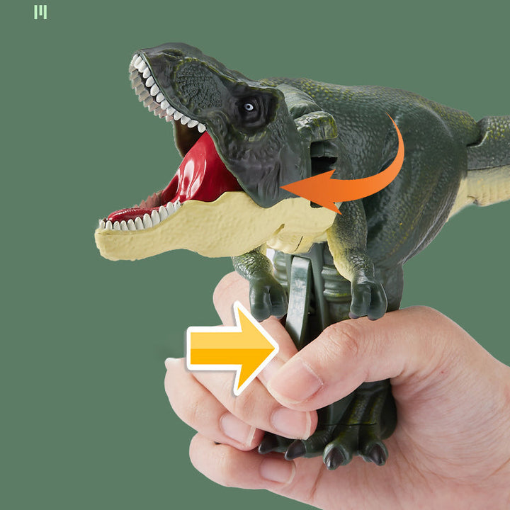 "Färgglad dinosaurieleksak med bitfunktion för barn, interaktiva rörelser, ideal för fantasifull lek för barn 3 år+"