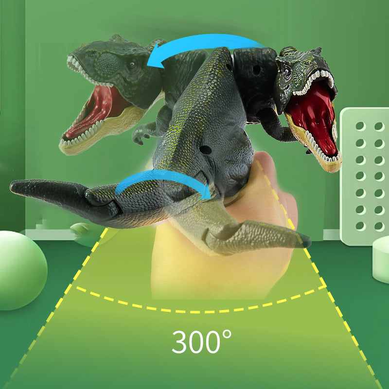 "Färgglad dinosaurieleksak med bitfunktion för barn, interaktiva rörelser, ideal för fantasifull lek för barn 3 år+"