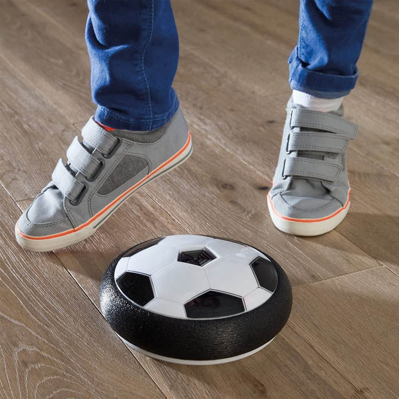 Inomhusfotboll med LED-ljus, svävande effekt, perfekt för barn och husdjur att leka inomhus i mörka miljöer.