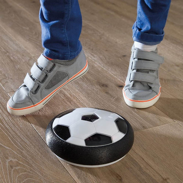 Inomhusfotboll med LED-ljus, svävande effekt, perfekt för barn och husdjur att leka inomhus i mörka miljöer.