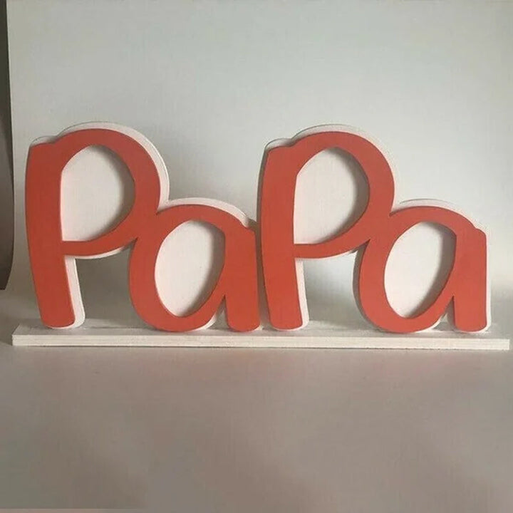 Dekorativ träram till pappa med färgglada detaljer och rörande budskap, perfekt som present till fars dag eller födelsedag.