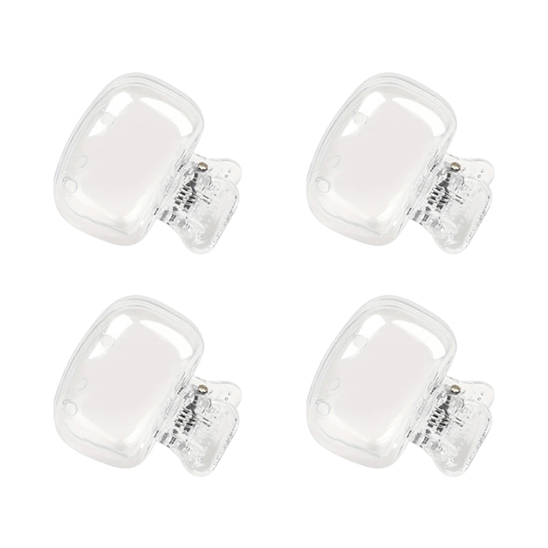 Färgglatt plastfodral för tandborste, set med fem olika färger: genomskinlig, blå, röd, grön, rosa. Perfekt för resor.