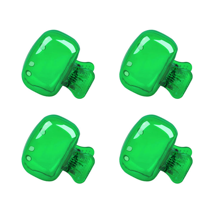 Färgglatt plastfodral för tandborste, set med fem olika färger: genomskinlig, blå, röd, grön, rosa. Perfekt för resor.