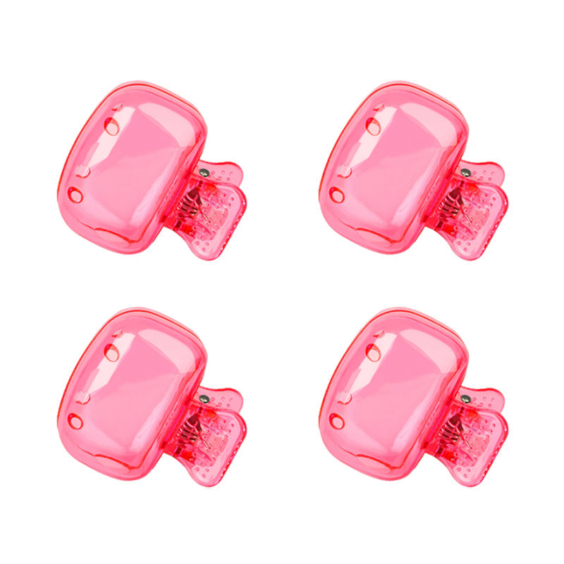 Färgglatt plastfodral för tandborste, set med fem olika färger: genomskinlig, blå, röd, grön, rosa. Perfekt för resor.