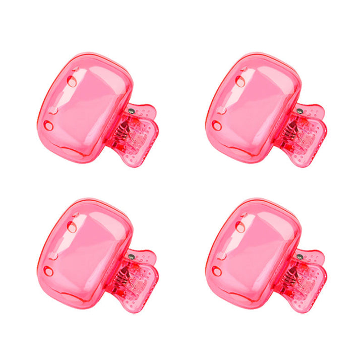 Färgglatt plastfodral för tandborste, set med fem olika färger: genomskinlig, blå, röd, grön, rosa. Perfekt för resor.