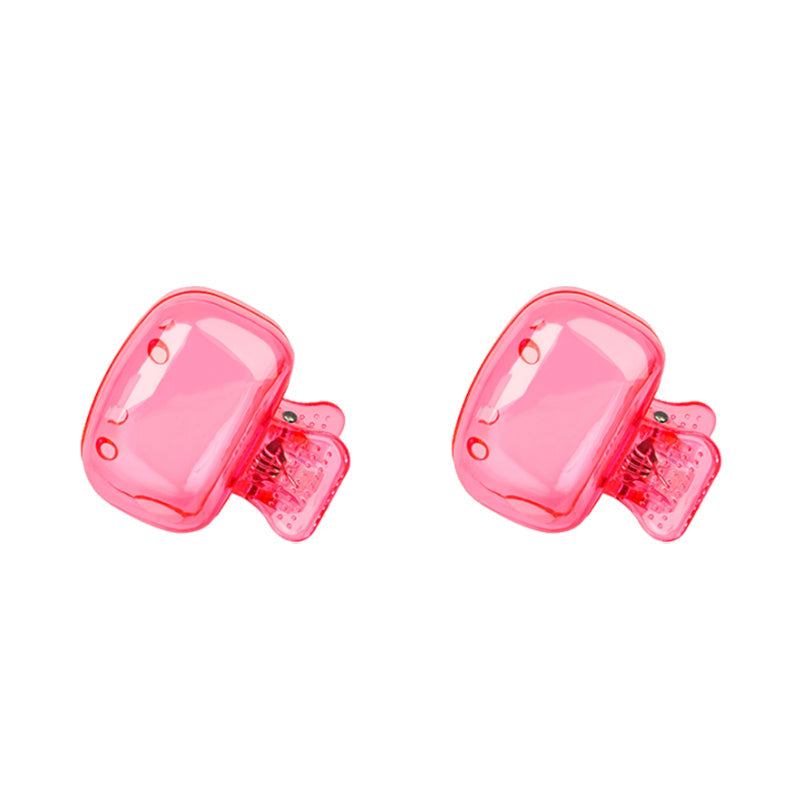Färgglatt plastfodral för tandborste, set med fem olika färger: genomskinlig, blå, röd, grön, rosa. Perfekt för resor.