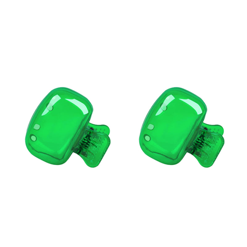 Färgglatt plastfodral för tandborste, set med fem olika färger: genomskinlig, blå, röd, grön, rosa. Perfekt för resor.