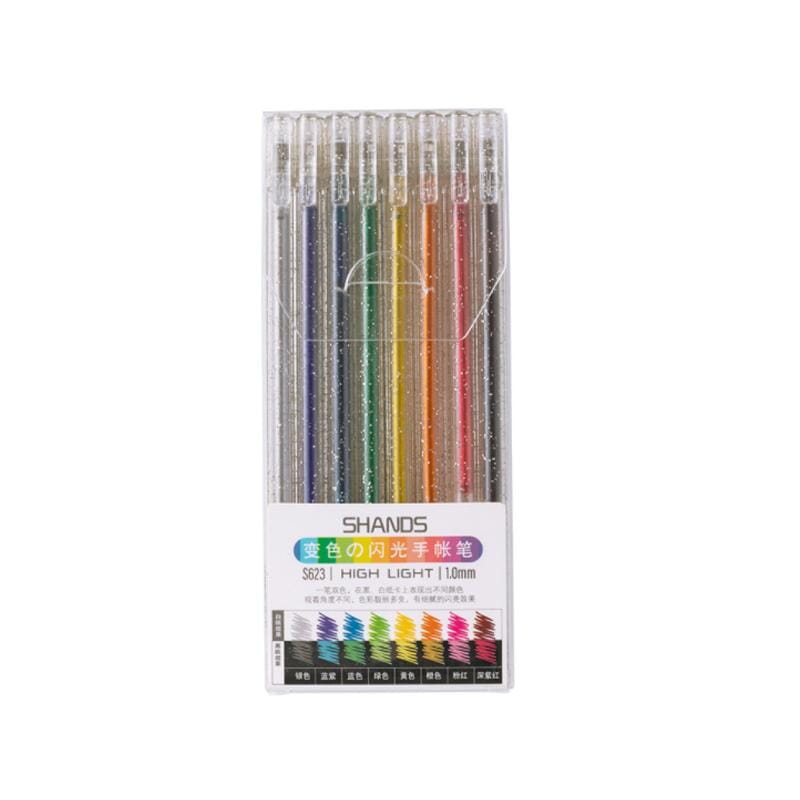 Färgglada gelpennor för vuxna - 48 unika nyanser, inklusive glitter och neon. Perfekt för färgläggning och kreativt skapande