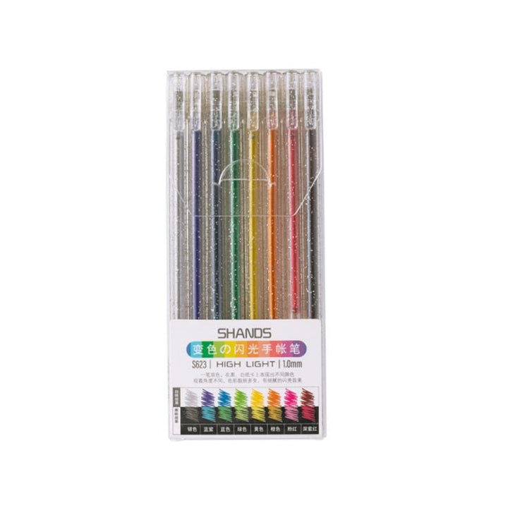 Färgglada gelpennor för vuxna - 48 unika nyanser, inklusive glitter och neon. Perfekt för färgläggning och kreativt skapande