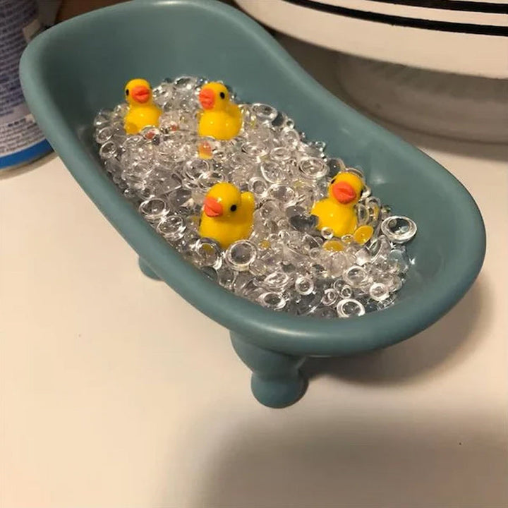 "Färgglada miniatyrankor i resin för hem och trädgård, mixade färger, små accessoarer, lekfull design"