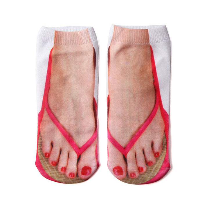 Färgglada unisex ankelstrumpor med levande tryck, mjuk blandning, perfekt för en stilfull outfituppgradering.