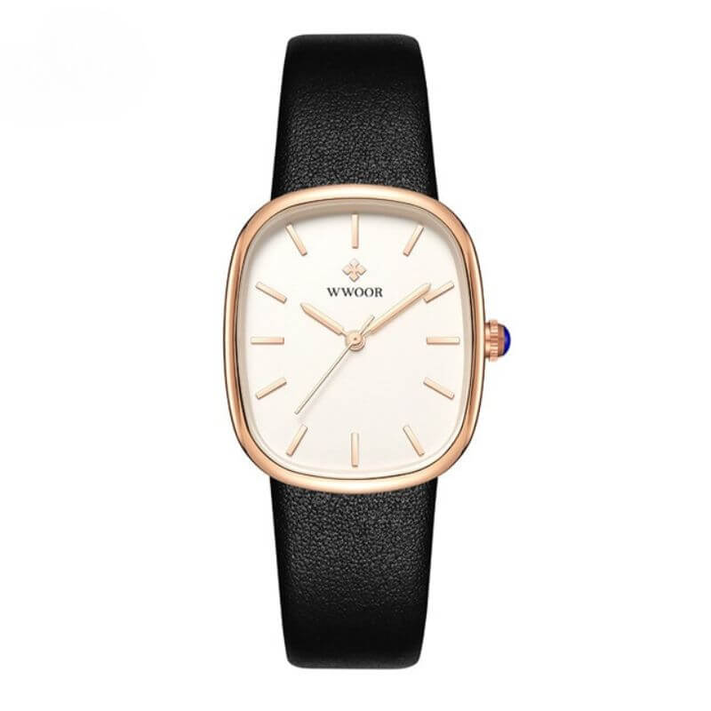 Elegant Kvartsur med Rem