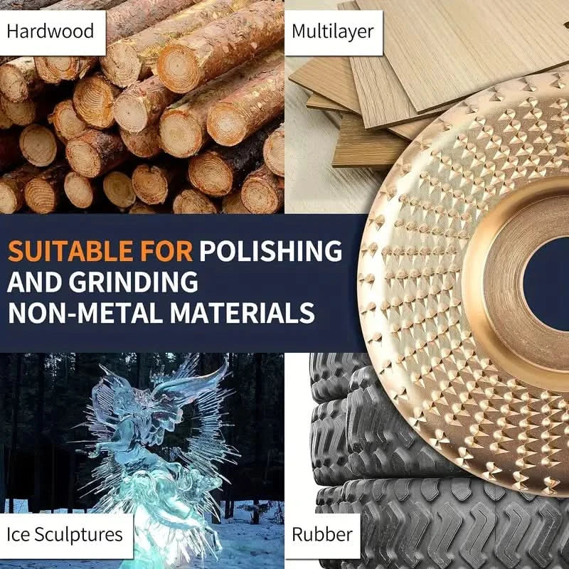 Skivor lämpliga för polering och slipning av trä och andra material