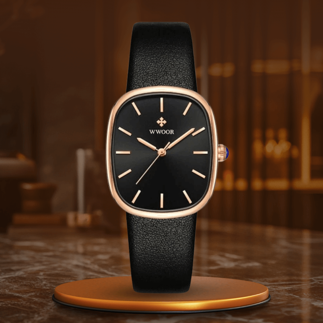 Elegant Kvartsur med Rem