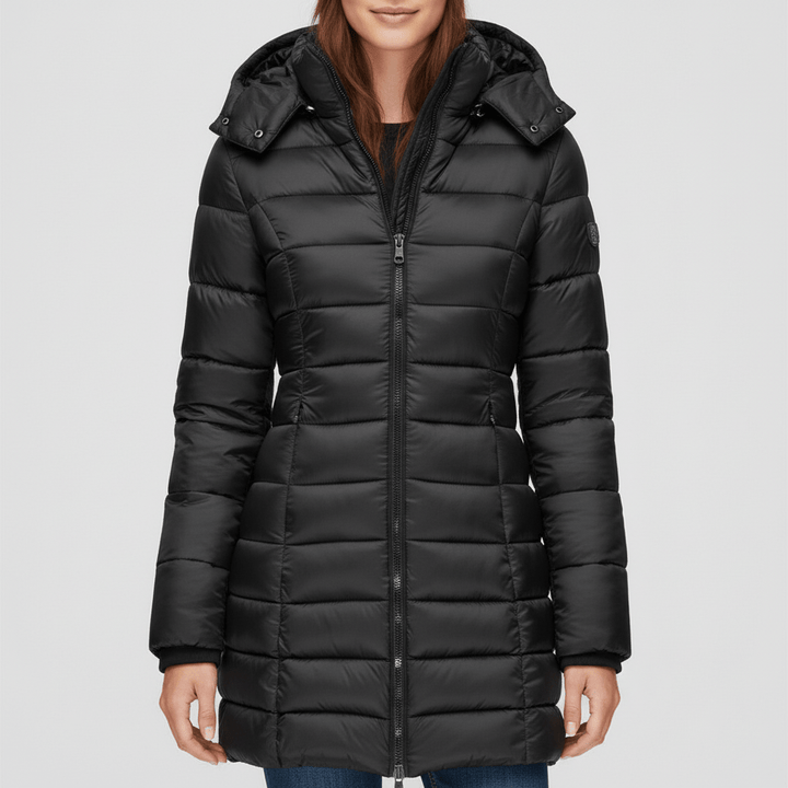 Elegant figursydd damjacka Sofia. Varm vinterjacka, parkas och vardagsjacka. Perfekt ytterplagg för kyla.