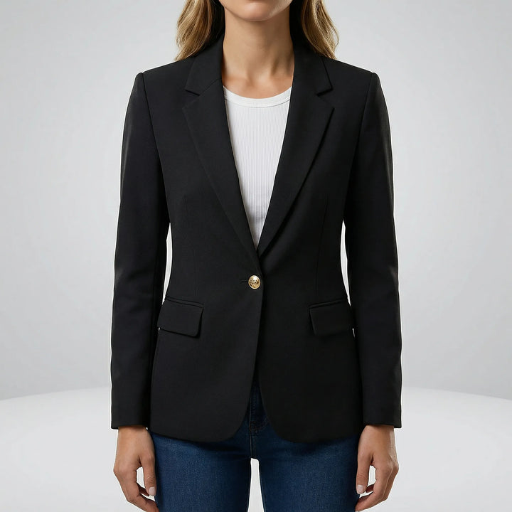 Mångsidig damkavaj Isla. En elegant figursydd blazer med stretch, idealisk för både formella event och casual look.