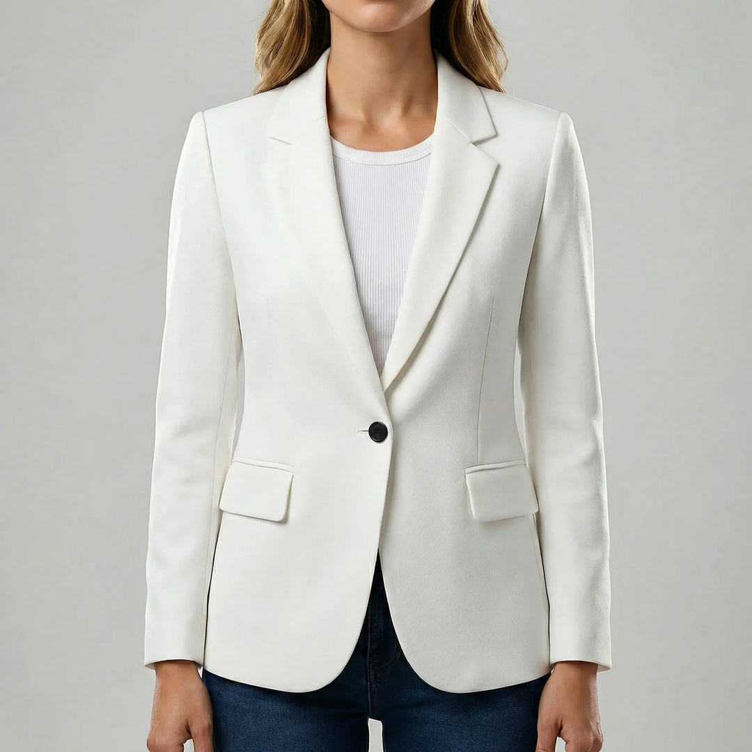 Snygg damkavaj med figursydd passform. Stretchblazer Isla för en bekväm och formell look på jobbet.
