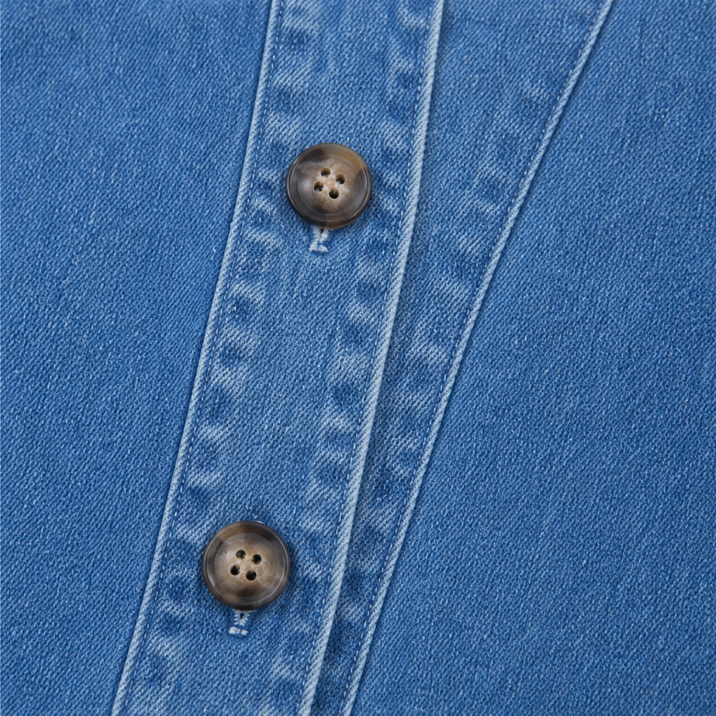 Klassisk damkläder cardigan med knäppning och bekväm passform