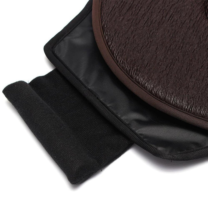 "Flanell roterande sittkudde med minnessvamp för bil och hem, varierande färgalternativ svart, beige, kaffe, röd."