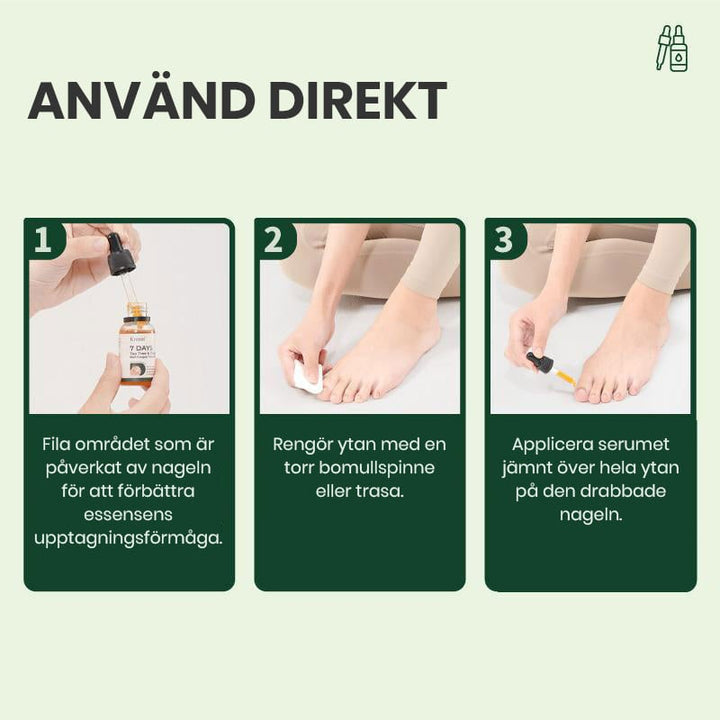 Flaska med magiska nagelreparationsdroppar för starka, friska naglar, djupverkande skönhetsprodukt.