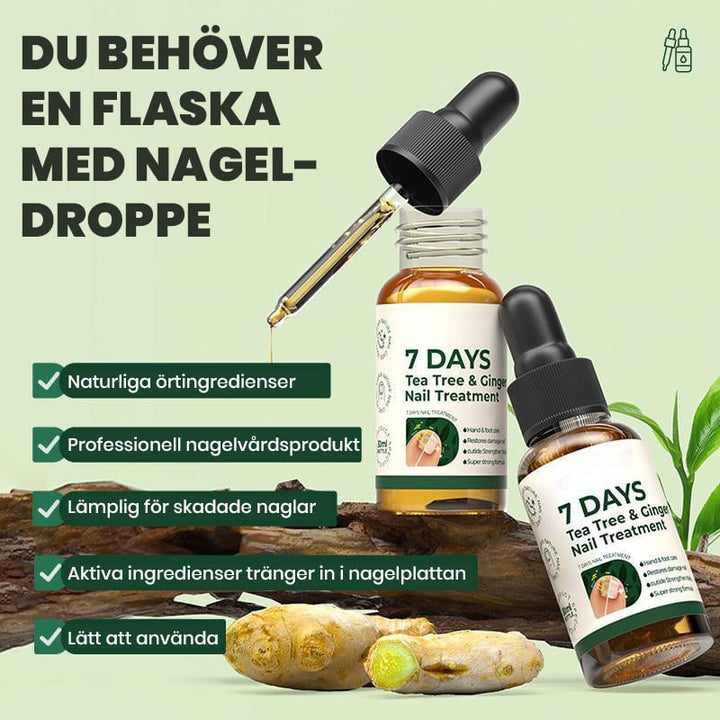 Flaska med magiska nagelreparationsdroppar för starka, friska naglar, djupverkande skönhetsprodukt.