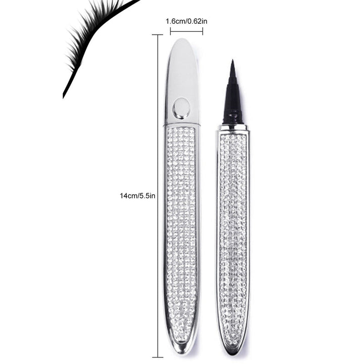 Multifärgad självhäftande eyeliner för kvinnor, enkel applicering, vattentät och kladdfri.