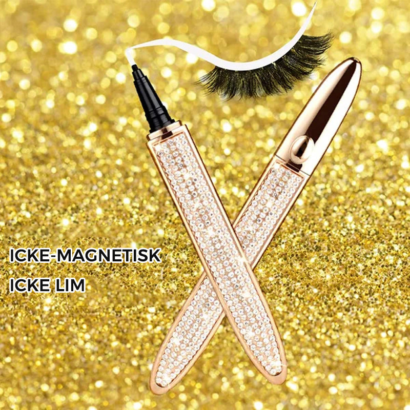 Multifärgad självhäftande eyeliner för kvinnor, enkel applicering, vattentät och kladdfri.