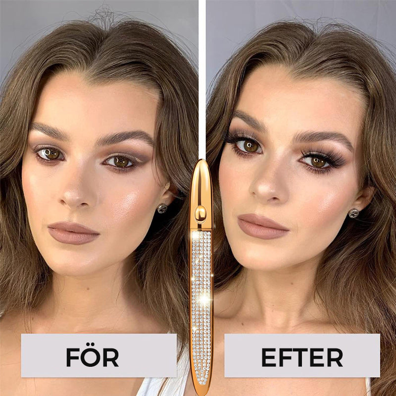 Multifärgad självhäftande eyeliner för kvinnor, enkel applicering, vattentät och kladdfri.