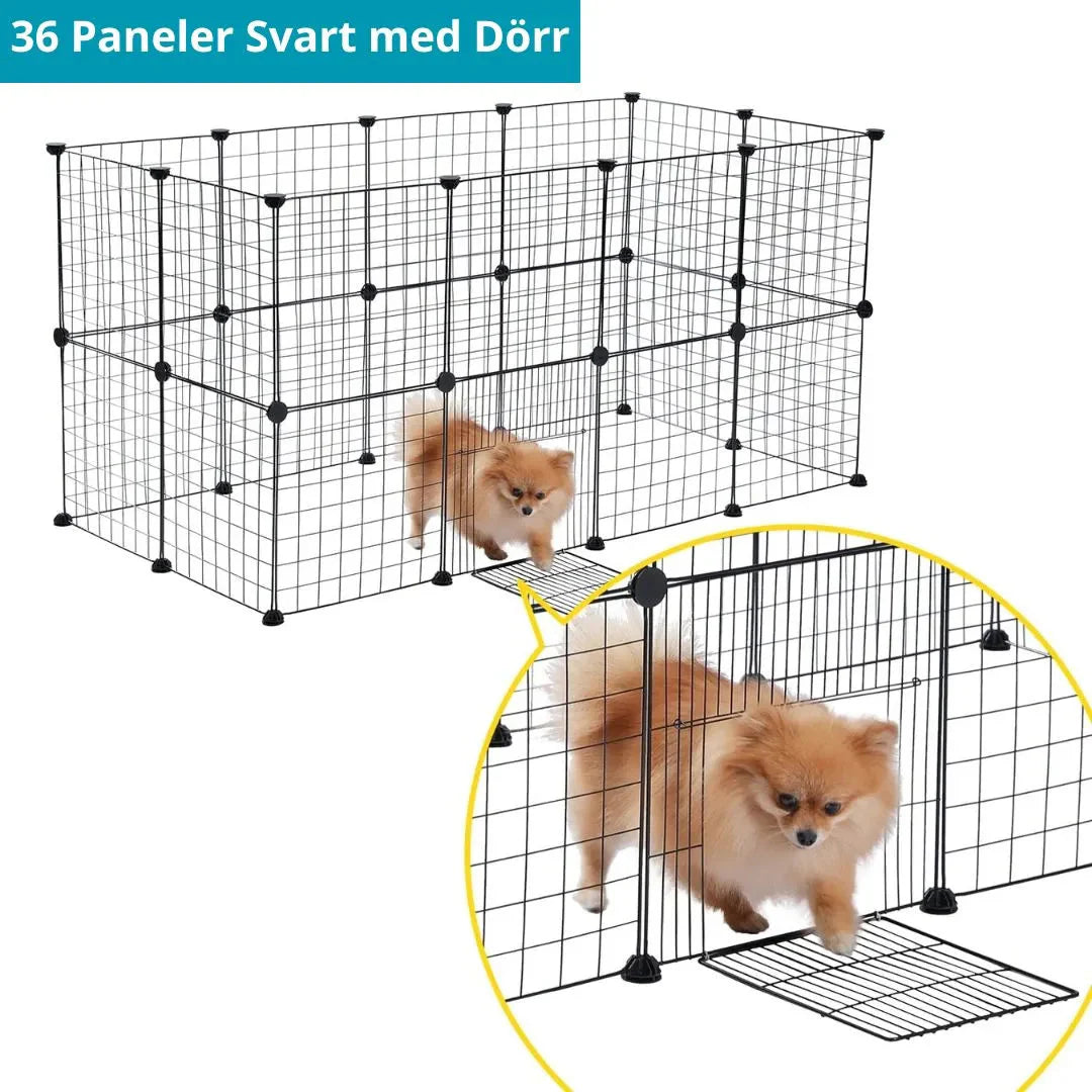 Inomhus hundbur för valpträning. En trygg och kontrollerad miljö för din valp eller smådjur.