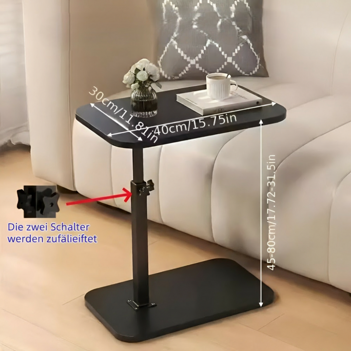 Flexibelt sidobord med smidig höj- & sänkfunktion för alla dina behov.