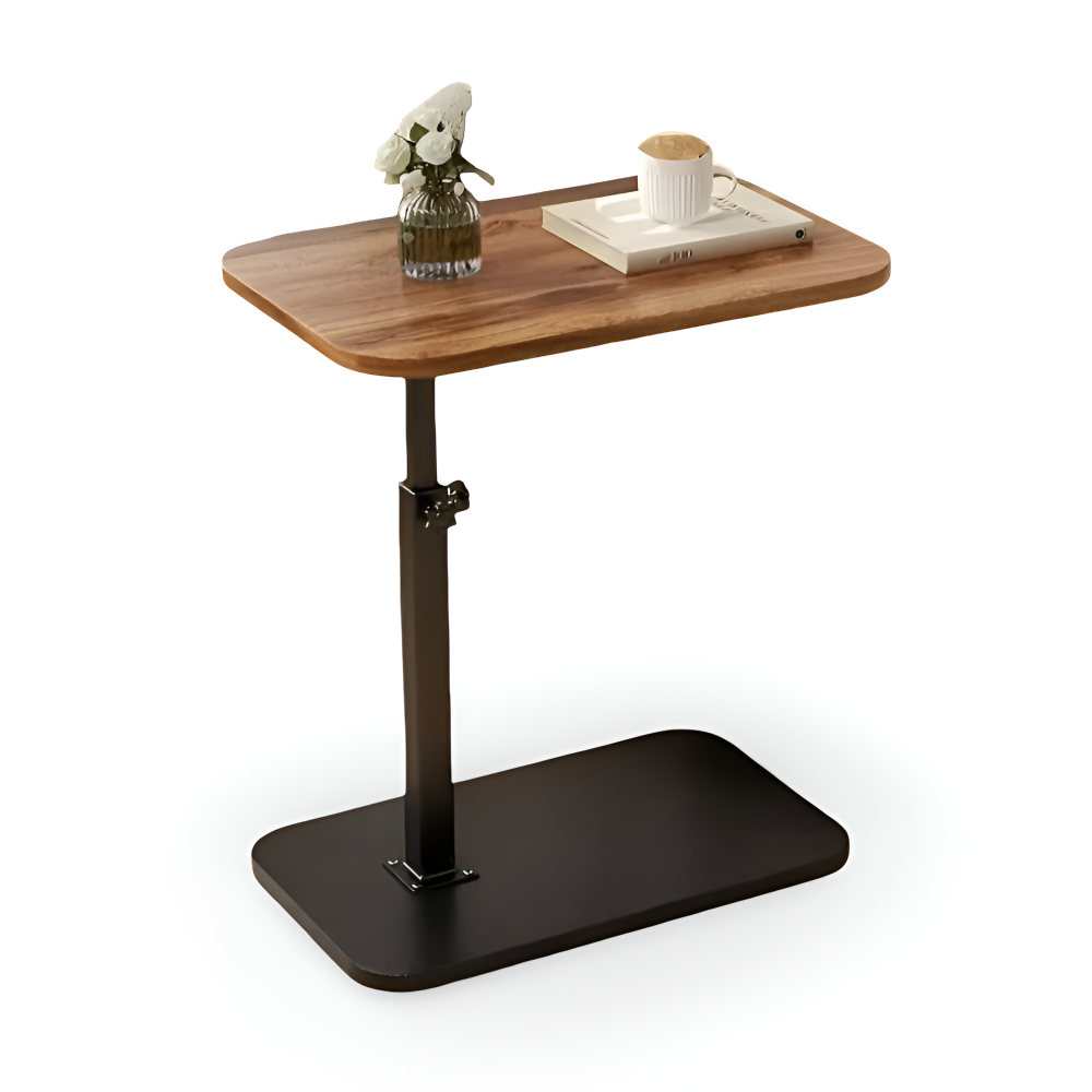 Ljust höj- & sänkbart sidobord i modern stil, för en fräsch inredning.