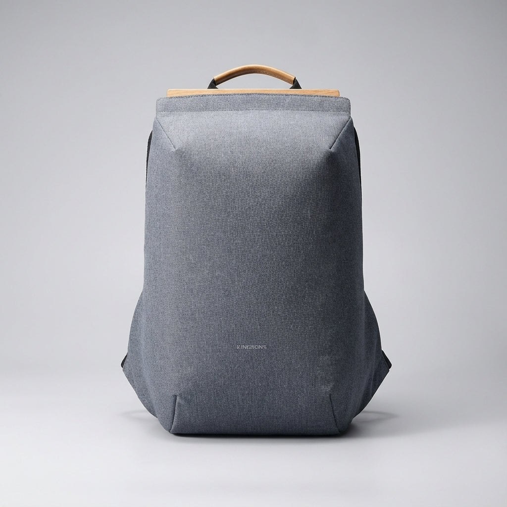 Svart FlexPorter ryggsäck, perfekt som arbetsväska eller reseryggsäck för 15-tums laptop, organiserad.