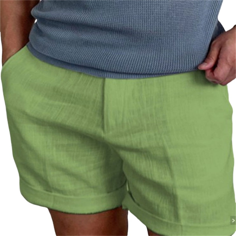 Mångsidiga vardagsshorts för män med praktiska fickor