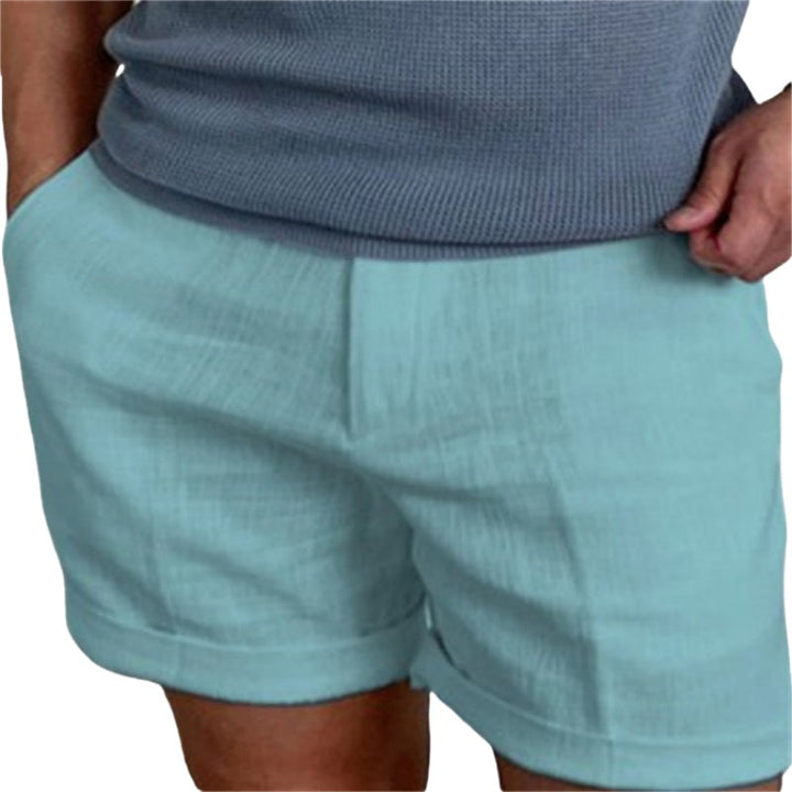Ljusgröna herrshorts med avslappnad passform för varma dagar