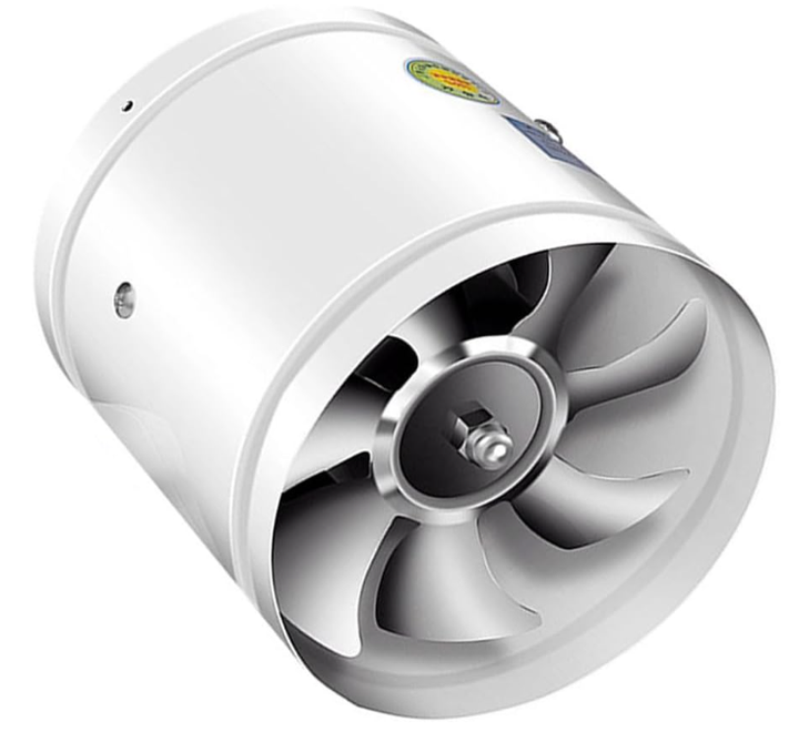 Vit frånluftsfläkt för effektiv ventilation i hem och kontor