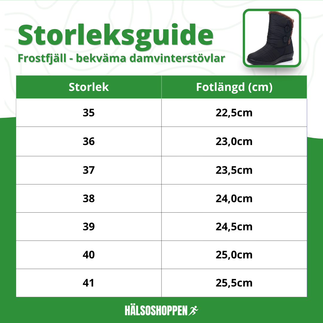 Frostfjäll vinterstövlar för kvinnor, vattentäta & varma. Halkfria damstövlar för promenader i snöigt kallt väder.