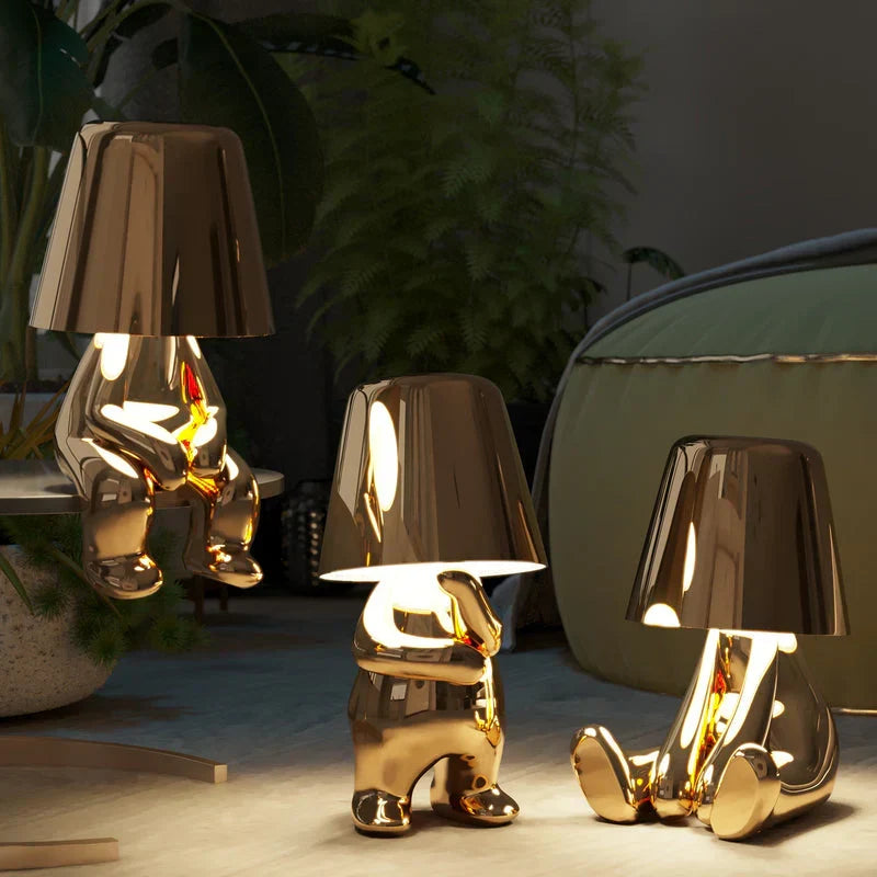 Unik dekorativ bordslampa med touchfunktion och varmt sken för heminredning