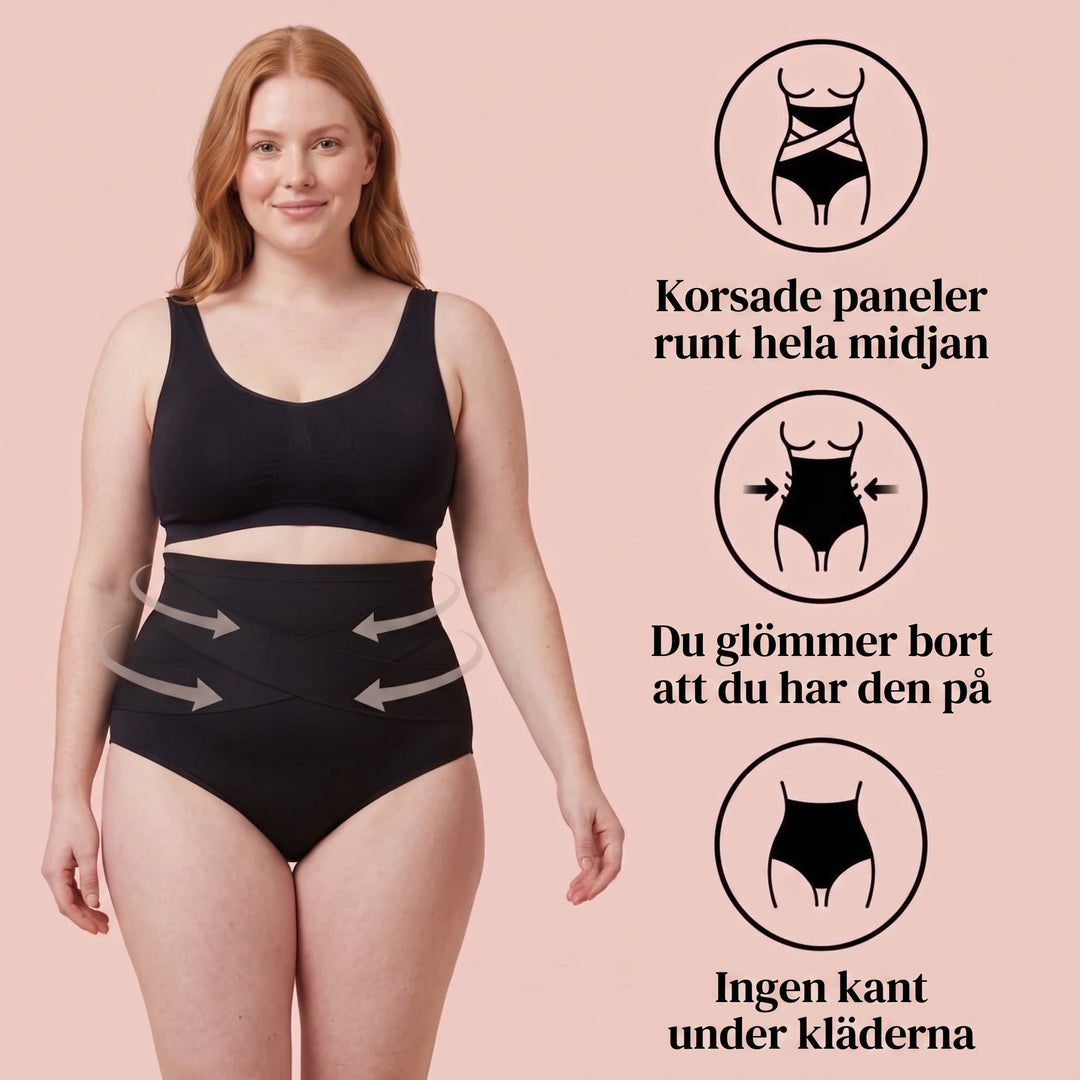 Grafisk illustration av Zvarelo formande trosa med korsade paneler