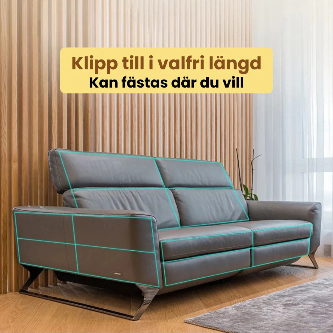 Vinylskydd för möbler: Klösskydd som smälter in. Förhindrar katter från att klösa på möbler.