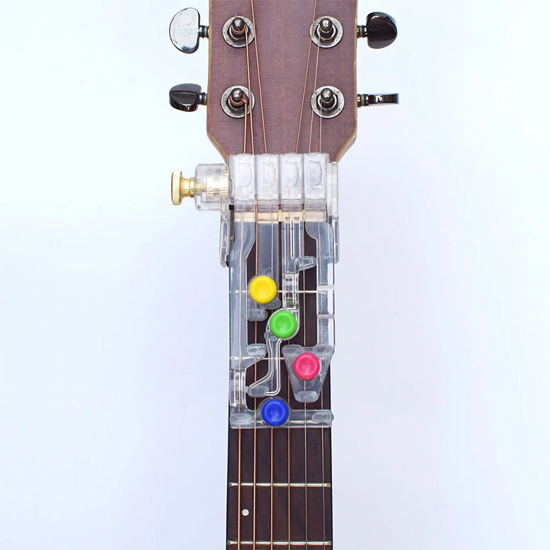 Gitarrinlärningsverktyg, kompakt och lätt, passar akustiska och elektriska gitarrer för snabb ackordinlärning.