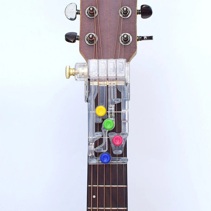 Gitarrinlärningsverktyg, kompakt och lätt, passar akustiska och elektriska gitarrer för snabb ackordinlärning.