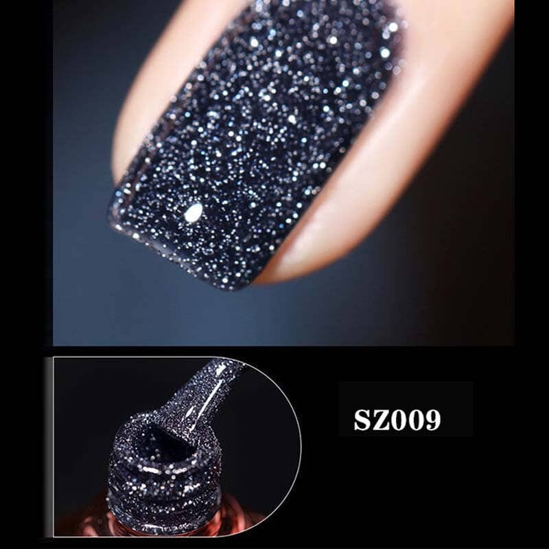 "Glittrande nagellack med hög densitet, skimrande spegelglans, långvarig hållbarhet, perfekt för salongresultat hemma."