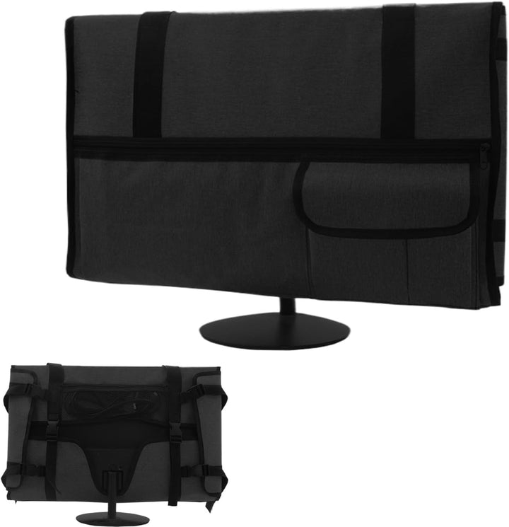 Organiserat skärmfodral i svart för bärbar skärm. Monitorväska med dammskydd & reptålig yta, perfekt för kontoret.