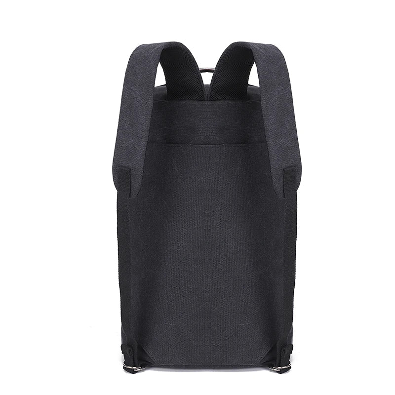 Hållbar unisex canvasryggsäck. Stor kapacitet, perfekt som reseryggsäck för långa äventyr.