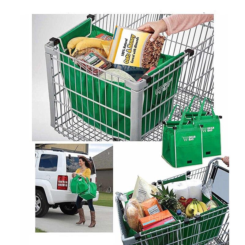 Praktisk bärbar shoppingväska, vikbar för enkel förvaring. Perfekt för packning och organisering av dina varor.