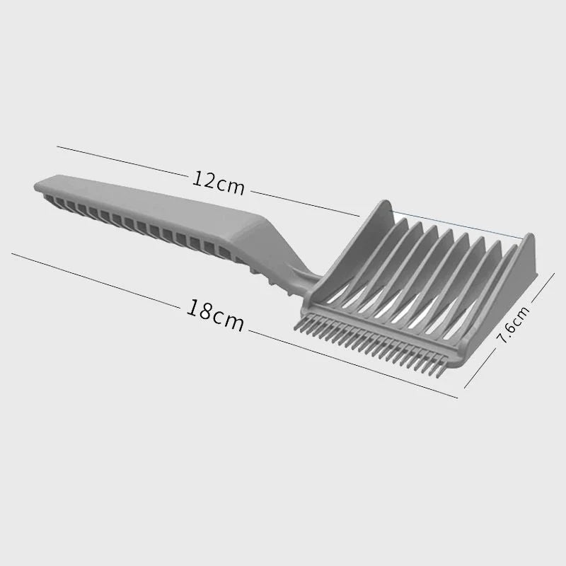 "Gradient frisyrkam för män, elegant med ergonomiskt grepp och hållbara, antistatiska kamtänder för professionell användning.