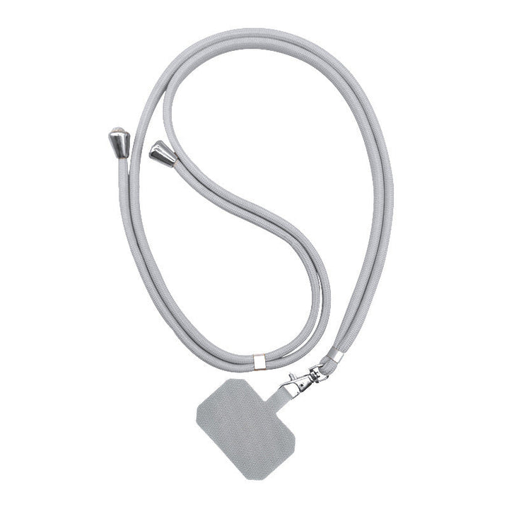 "Grön crossbody telefonband av nylon med metallspänne; justerbart för olika bärsätt, passar alla mobiler i damaccessoarer."