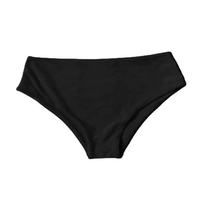 Damernas olivgröna högmidjade bikiniunderdel med smickrande passform. Idealiska badkläder för sommaren.