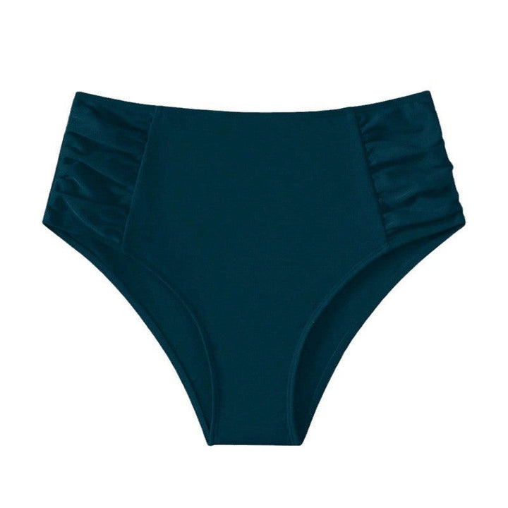 Dam högmidjad bikiniunderdel med utsökta volangdetaljer. Elegant design perfekt för en dag vid poolen.
