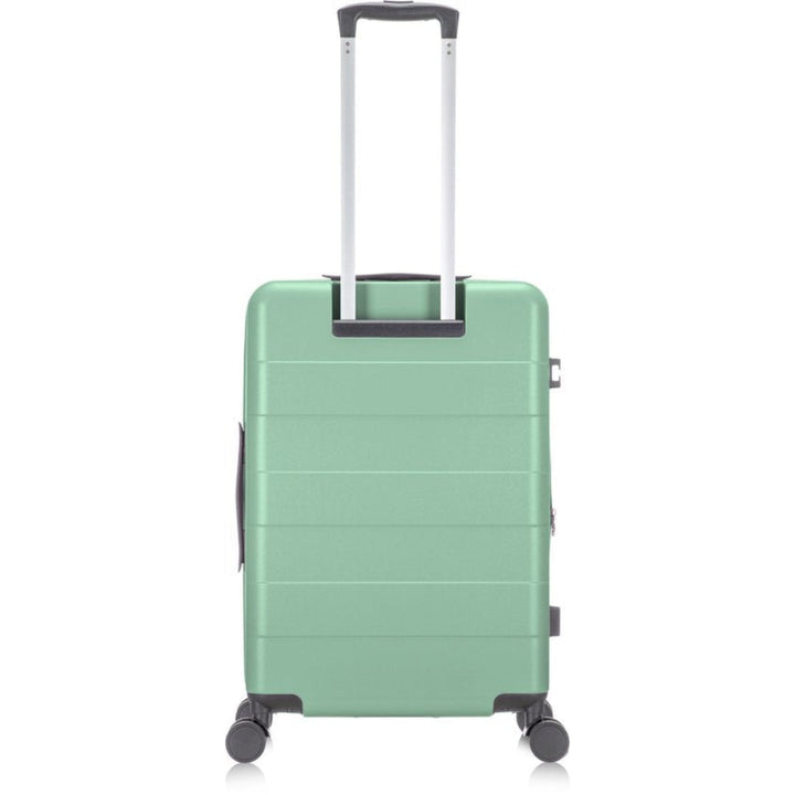 Kompakt svart kabinväska med laptopfack. Hårdresväska med TSA-lås, perfekt för affärsresor.